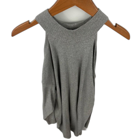Torrid Grey High Neck Cold Shoulder Knit Sweater Dress NWT Size 1X Flawed - Picture 4 of 16